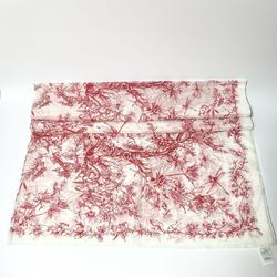 Christian Dior Toile de Jouy Stole Shawl Scarf Cotton