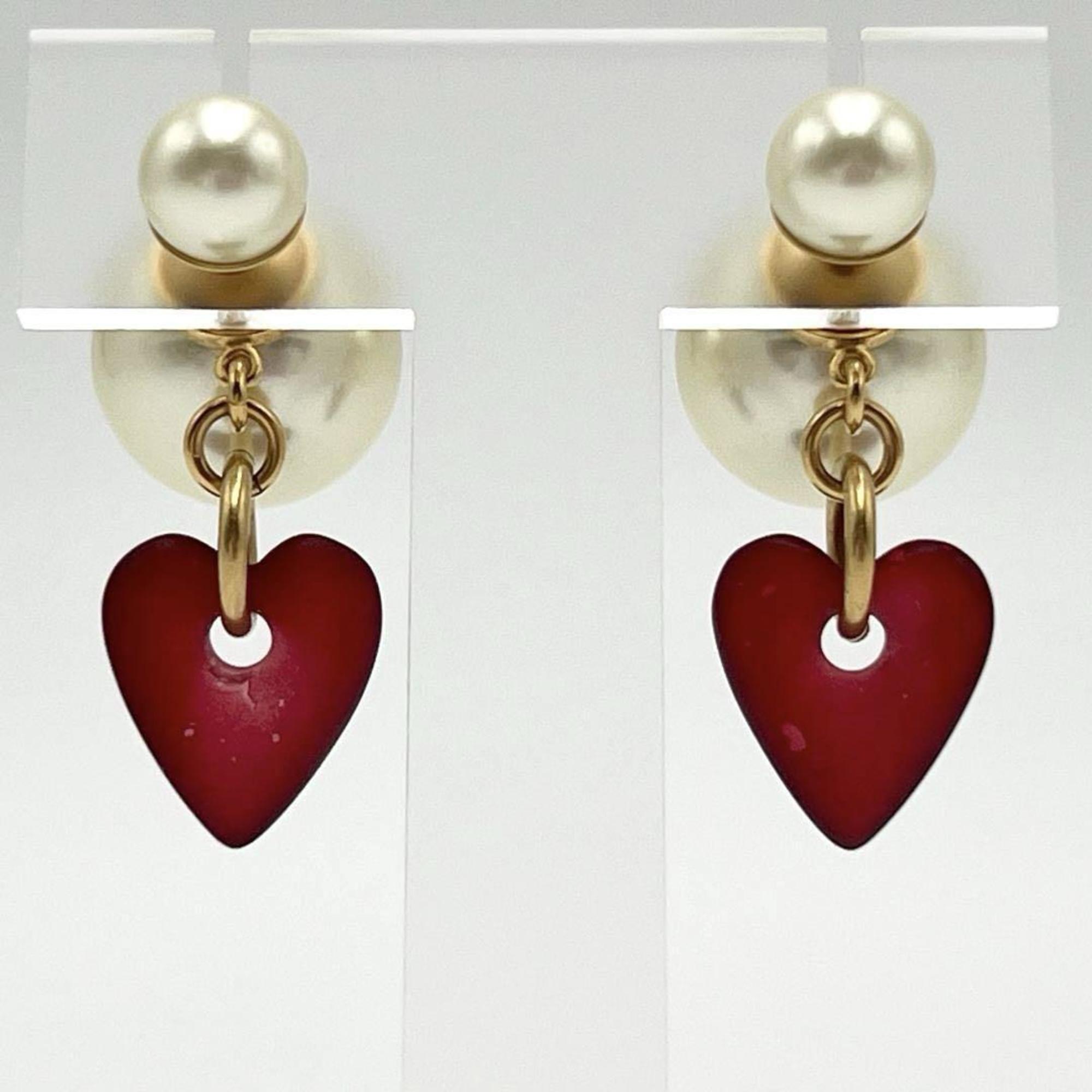 Christian Dior Women's Tribal Earrings Heart DIOR