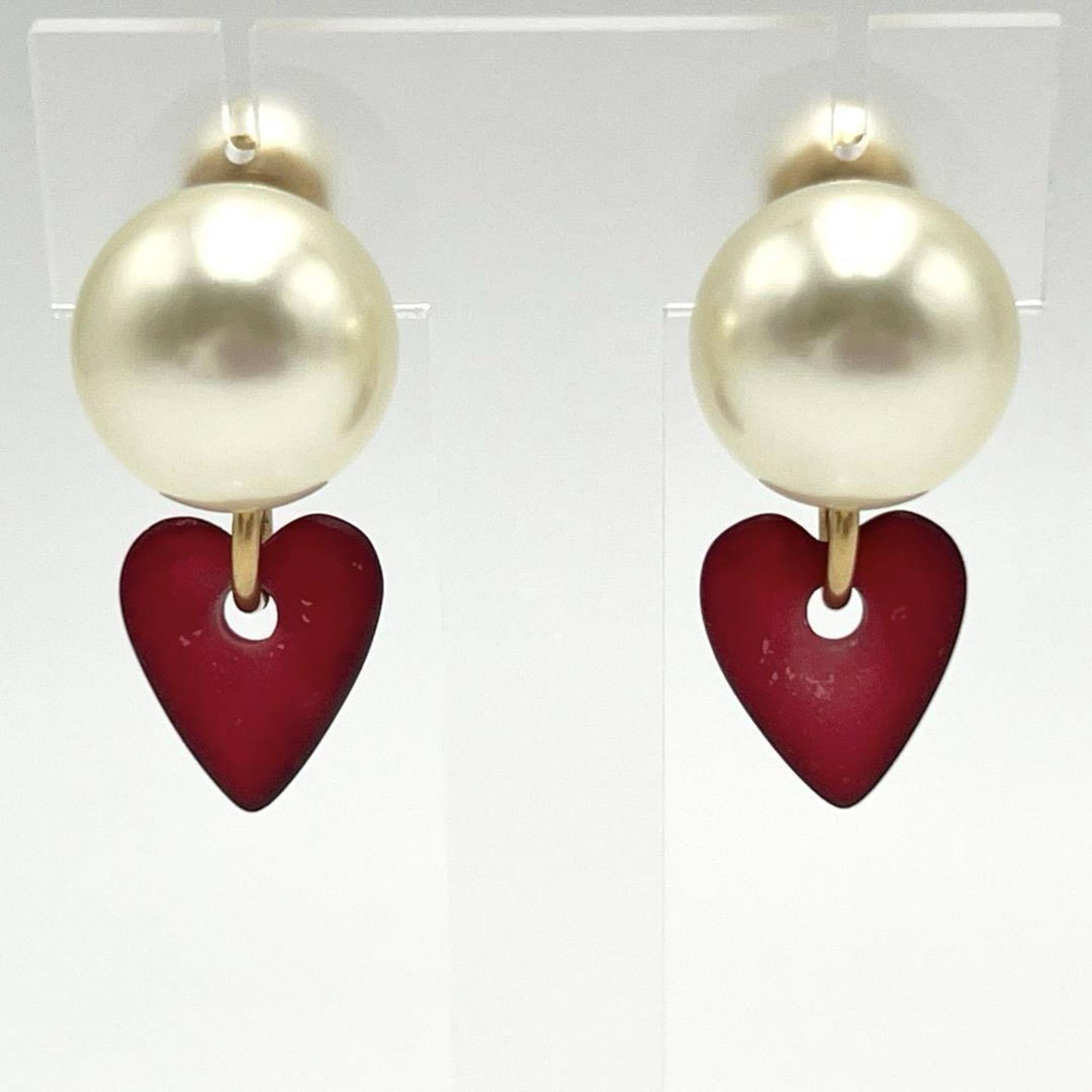 Christian Dior Women's Tribal Earrings Heart DIOR