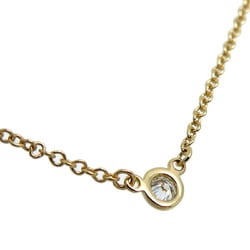 Tiffany Elsa Peretti By the Yard Diamond Women's Necklace 750 Yellow Gold