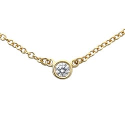 Tiffany Elsa Peretti By the Yard Diamond Women's Necklace 750 Yellow Gold