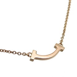 Tiffany T Smile Pendant Women's Necklace 750 Pink Gold Purchased November 2023