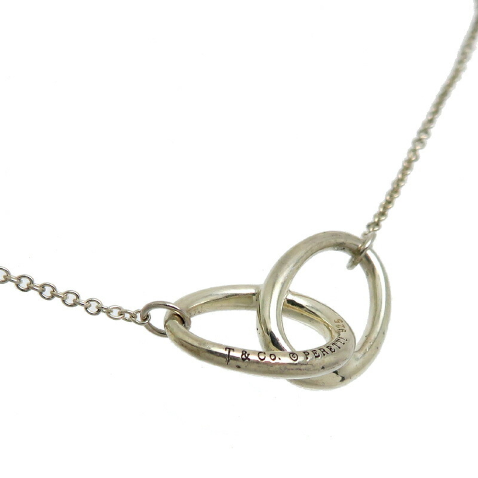 Tiffany SV925 Double Loop Ladies Necklace Silver 925