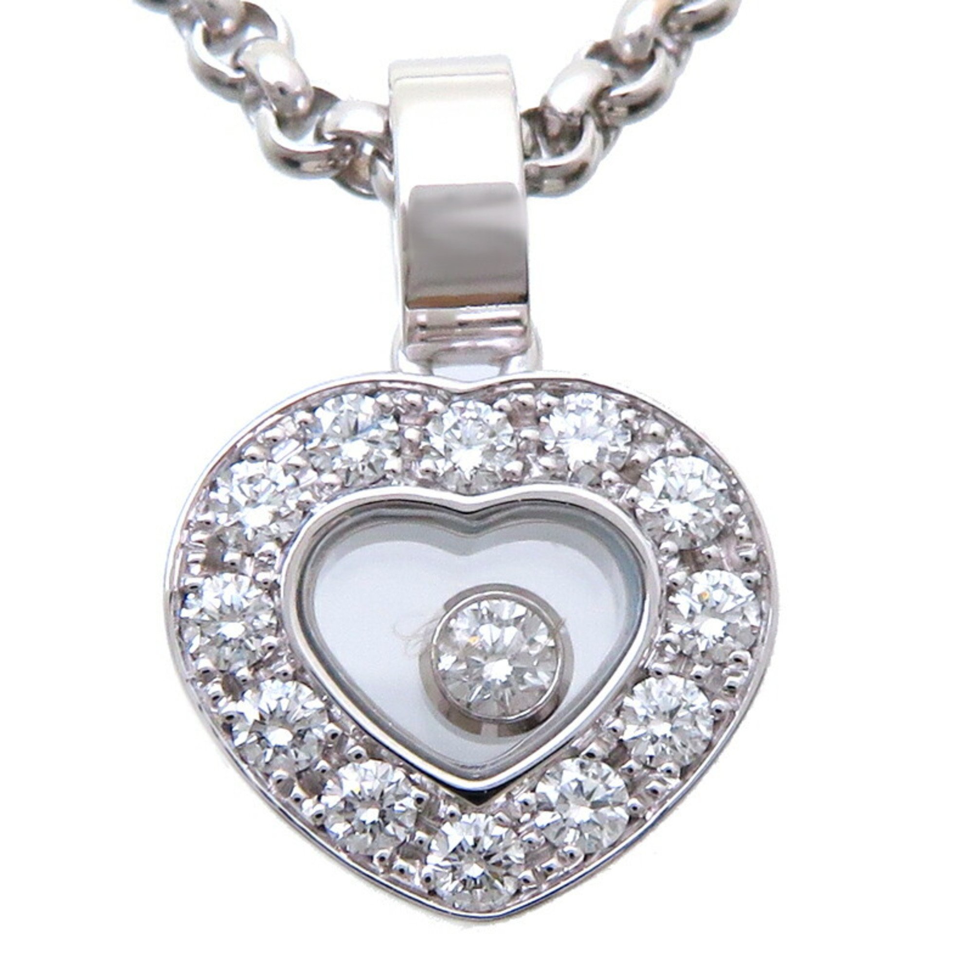 Chopard 0.20ct Happy Diamond Heart Ladies Necklace 79/2936-20 750 White Gold