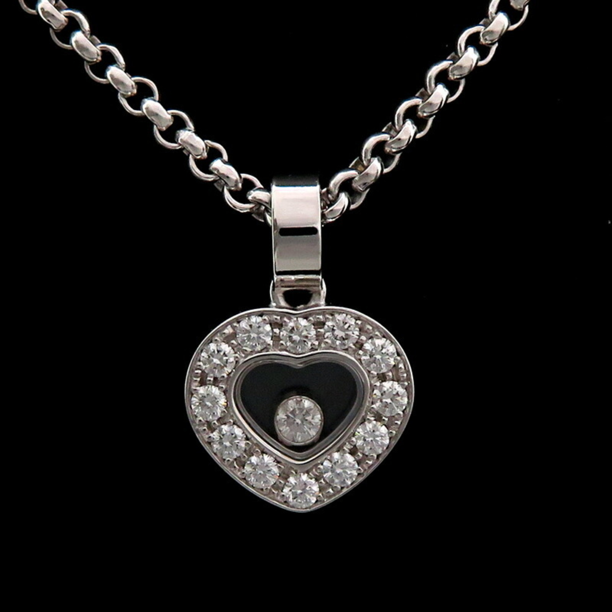 Chopard 0.20ct Happy Diamond Heart Ladies Necklace 79/2936-20 750 White Gold