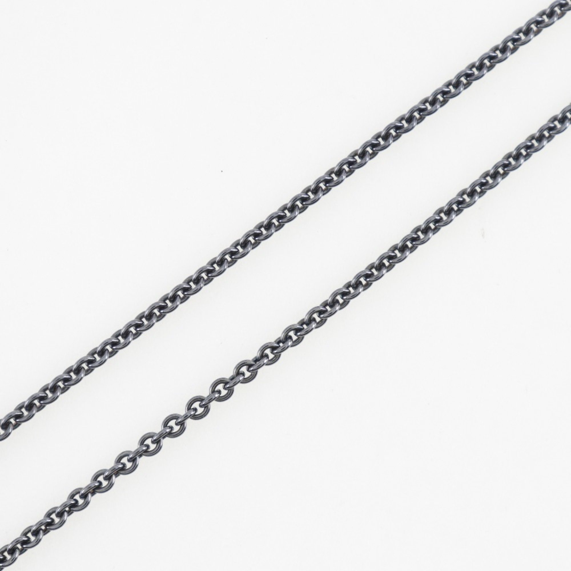 Hermes Eva Chaine d'Ancre Necklace, Silver 925, 1979, Grey, Approx. 43g, Women's