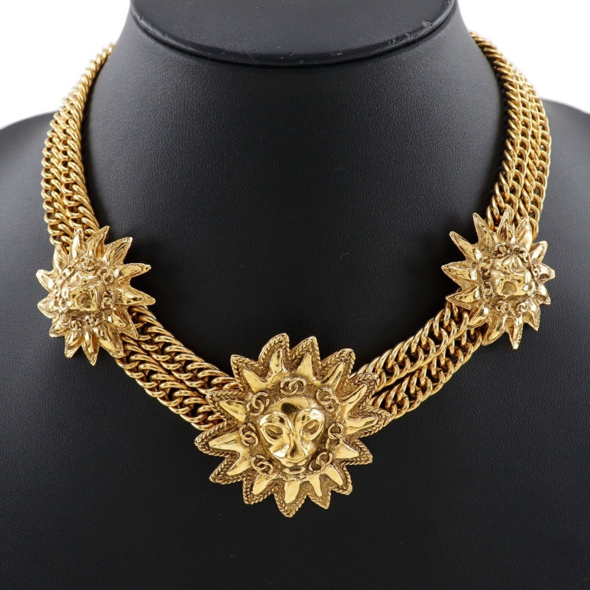 Chanel CHANEL Necklace Gold Plated Approx. 83.0g Women's