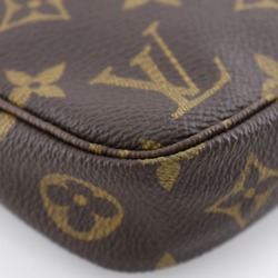 Louis Vuitton LOUIS VUITTON Pochette Accessoires Pouch with Shoulder Strap M51980 Monogram Canvas 1998 Brown VI1918 Women's