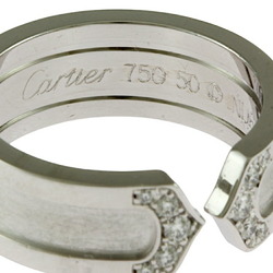 Cartier 2C Diamond Ring, Size 10, 18K Gold, Diamond, Women's, CARTIER