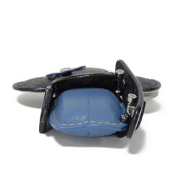 Louis Vuitton LOUIS VUITTON Keychain Bijoux Sac Vivienne Skateboard Black Blue Monogram Eclipse M77154 Men's