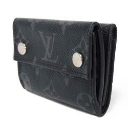 Louis Vuitton LOUIS VUITTON Tri-fold wallet Discovery Compact Wallet Black RFID Monogram Eclipse Noir M67630 Men's Billfold