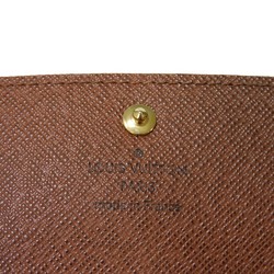 Louis Vuitton LOUIS VUITTON Key Case Multicle 4 LV Flower 4-Row Brown Snap Button RFID IC Chip Monogram Maroon M62631 Men's Women's