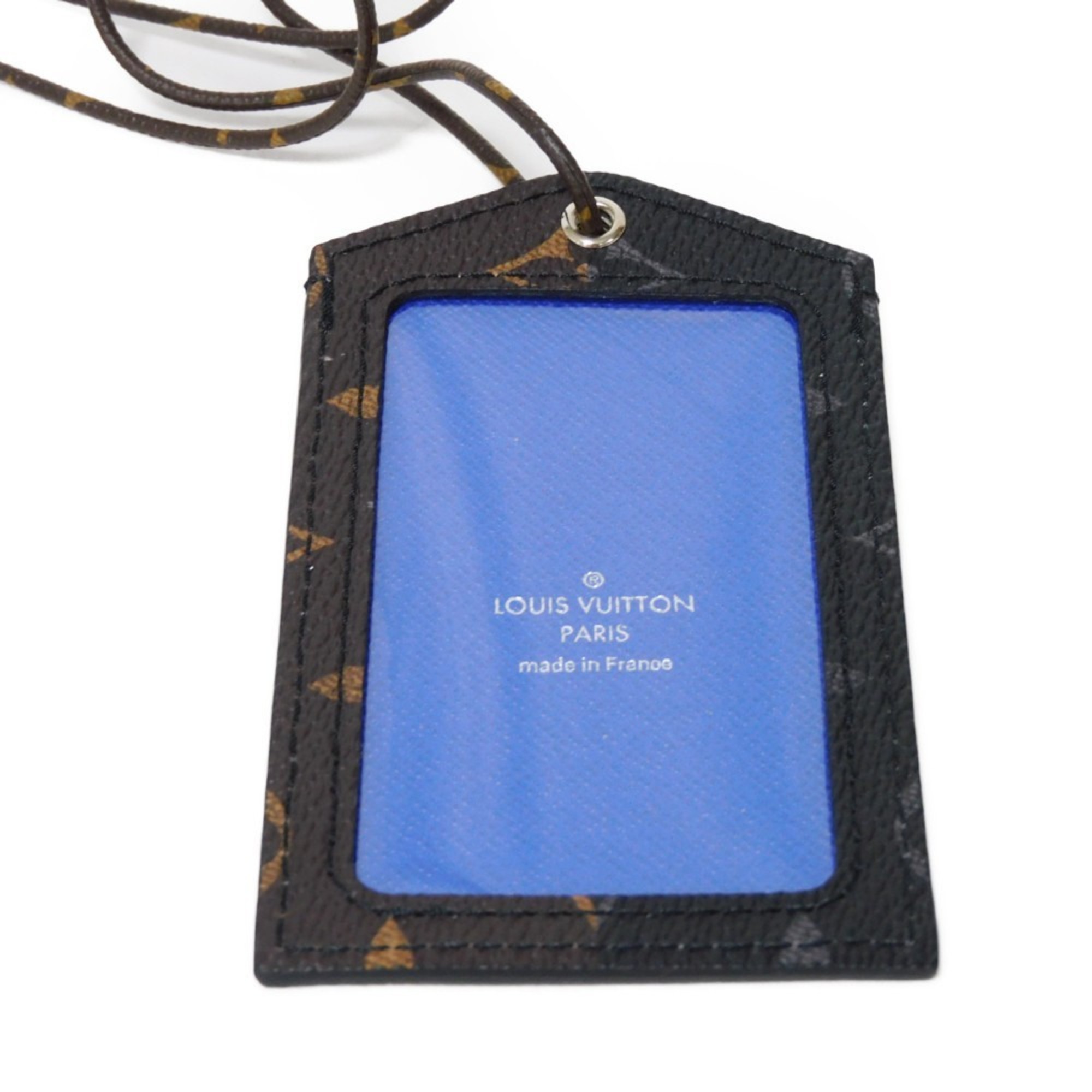 Louis Vuitton LOUIS VUITTON Charm Porto Address Honolulu Name Tag One Piece Only Monogram Eclipse M63062 Men's Women's