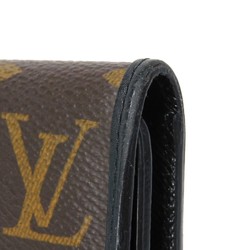 Louis Vuitton LOUIS VUITTON Key Case Multicle 6 LV Flower Brown Black 6-Row Monogram Macassar Noir M60165 Men's