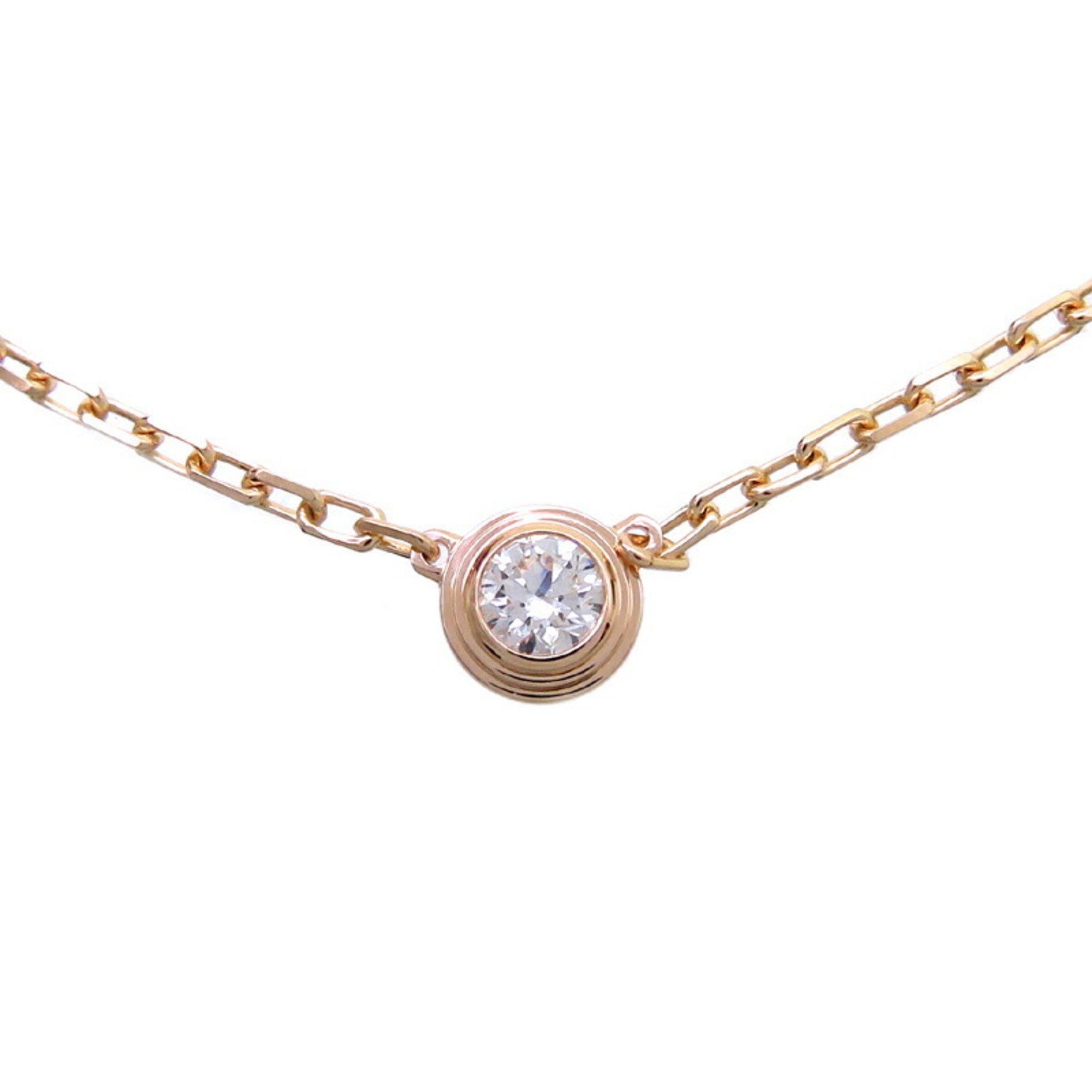 Cartier 0.09ct Diamond D'Amour Small Ladies Necklace CRB7215700 750 Pink Gold