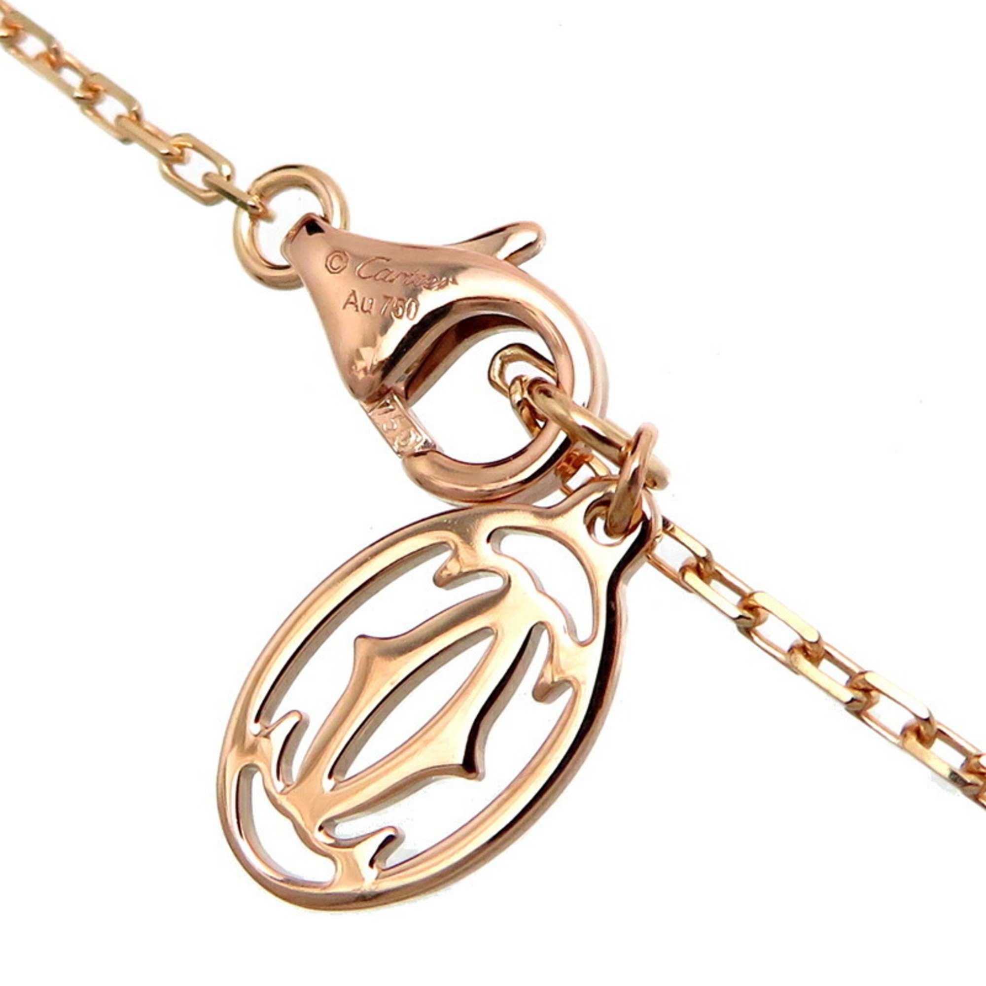 Cartier 0.09ct Diamond D'Amour Small Ladies Necklace CRB7215700 750 Pink Gold