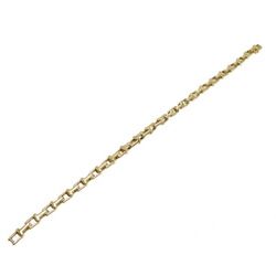 Tiffany T narrow chain women's and men's bracelet 750 yellow gold