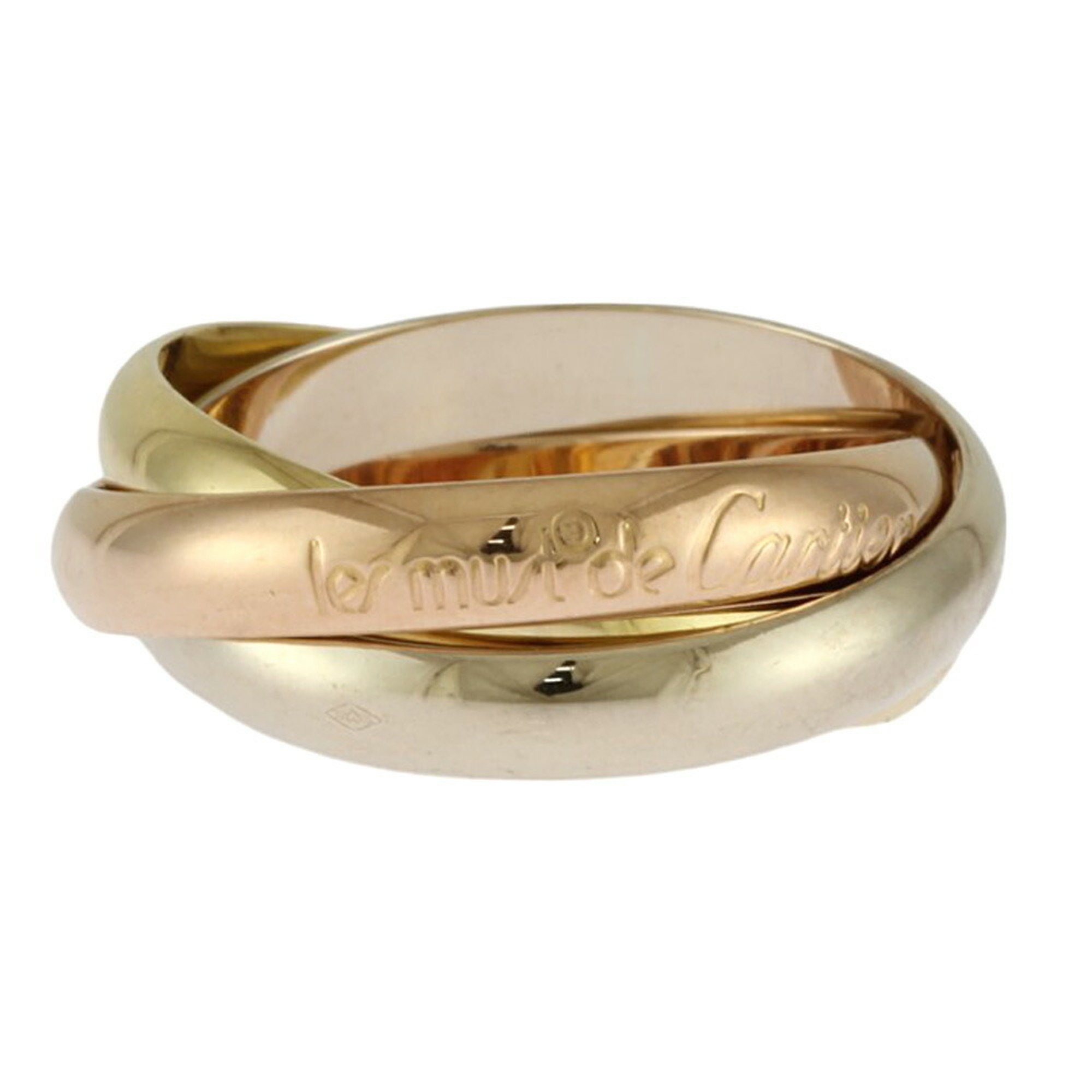 Cartier Trinity Ring, Size 14.5, 18K Gold, Women's, CARTIER