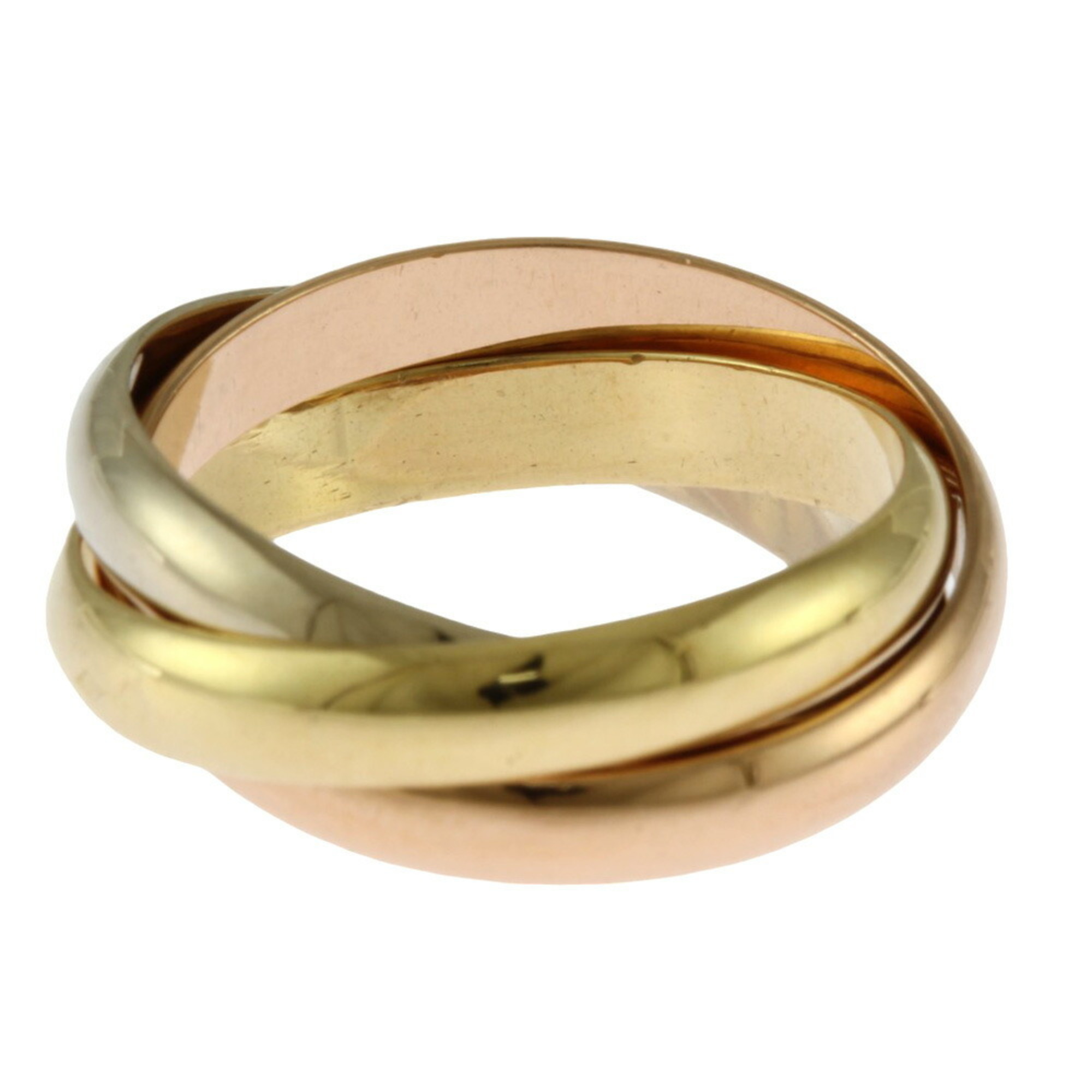 Cartier Trinity Ring, Size 14.5, 18K Gold, Women's, CARTIER