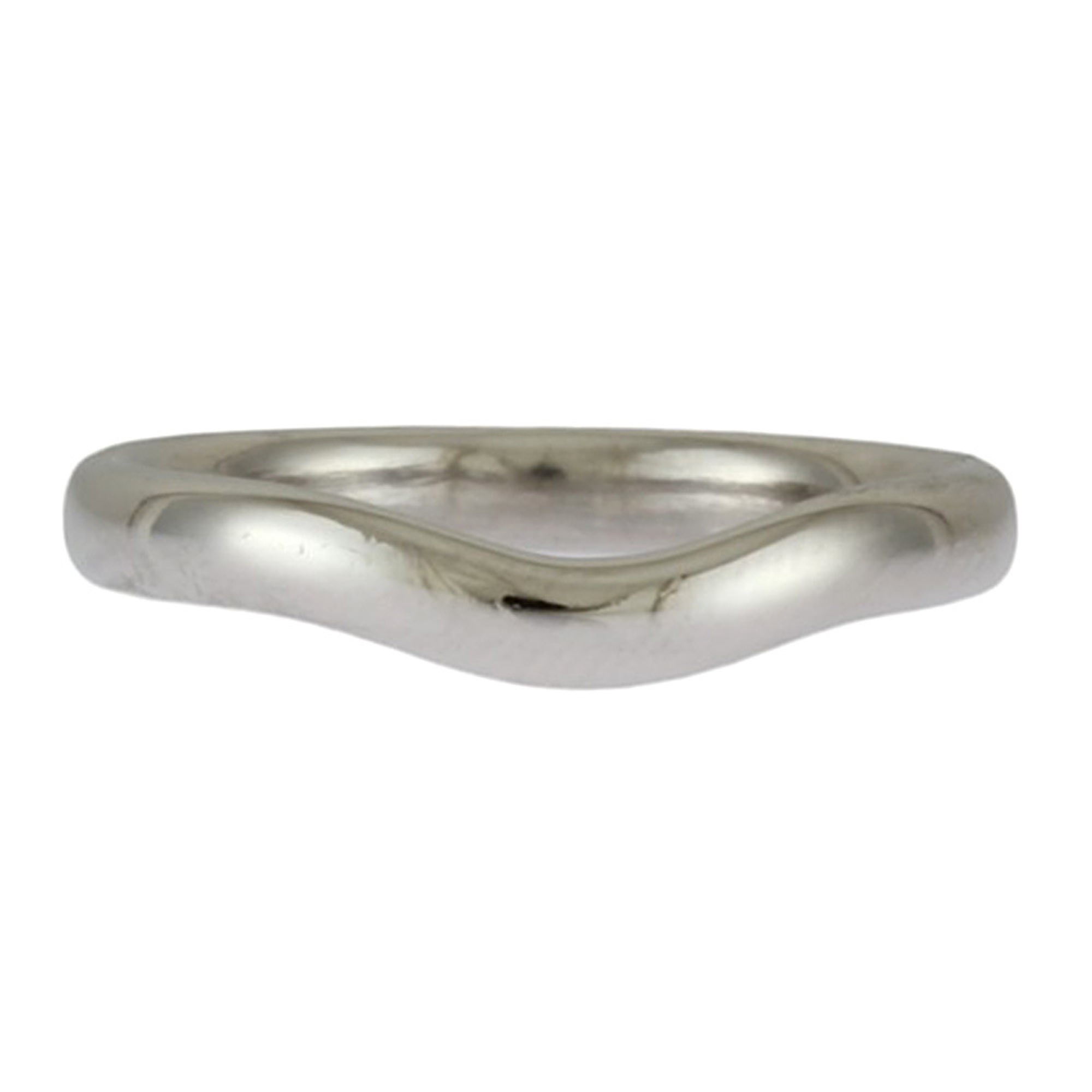 Tiffany Curved Ring, Tiffany, size 14.5, Pt950 platinum, unisex, TIFFANY&Co.