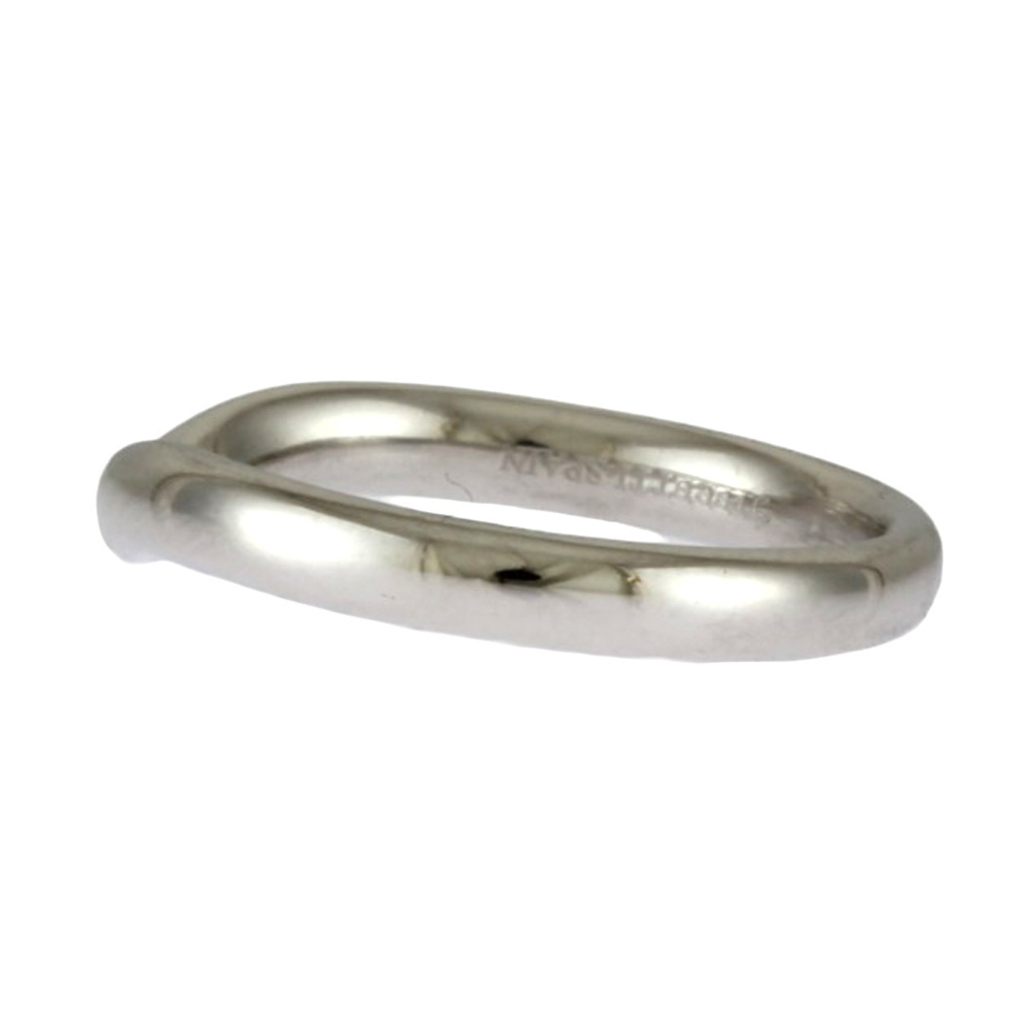 Tiffany Curved Ring, Tiffany, size 14.5, Pt950 platinum, unisex, TIFFANY&Co.