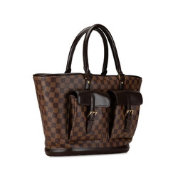 Louis Vuitton Damier Manosque GM Tote Bag Handbag N51120 Brown PVC Leather Women's LOUIS VUITTON