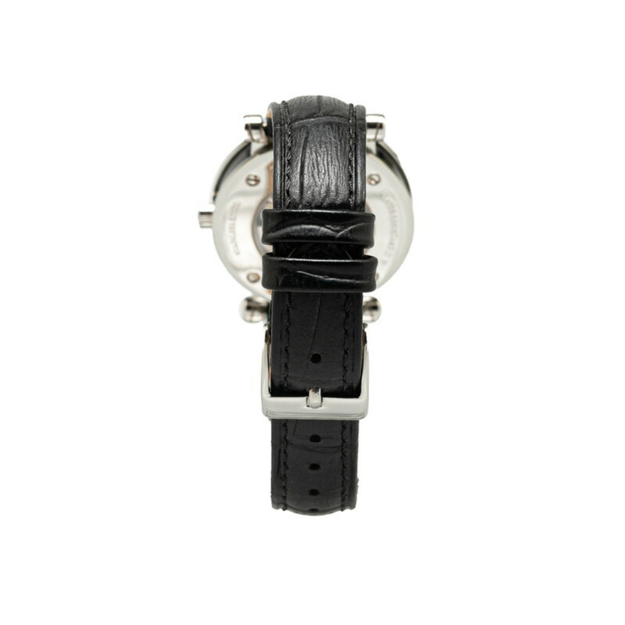 Tiffany Atlas Watch Z1300 Quartz Black Dial Stainless Steel Leather Ladies TIFFANY&Co.