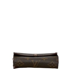 Louis Vuitton Monogram Portefeuille Elise Bi-fold Wallet M61654 Dark Brown PVC Leather Women's LOUIS VUITTON