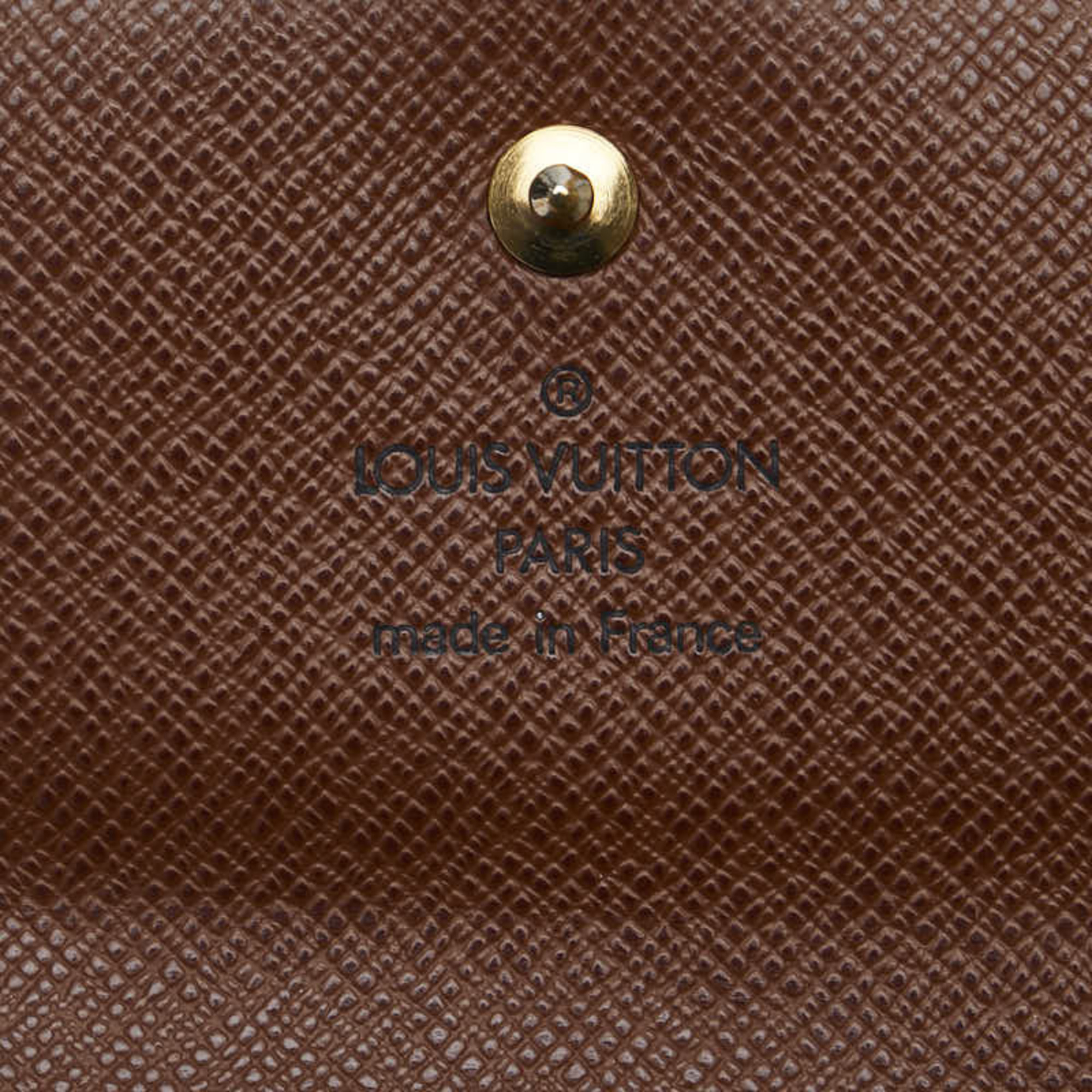 Louis Vuitton Monogram Portefeuille Elise Bi-fold Wallet M61654 Dark Brown PVC Leather Women's LOUIS VUITTON