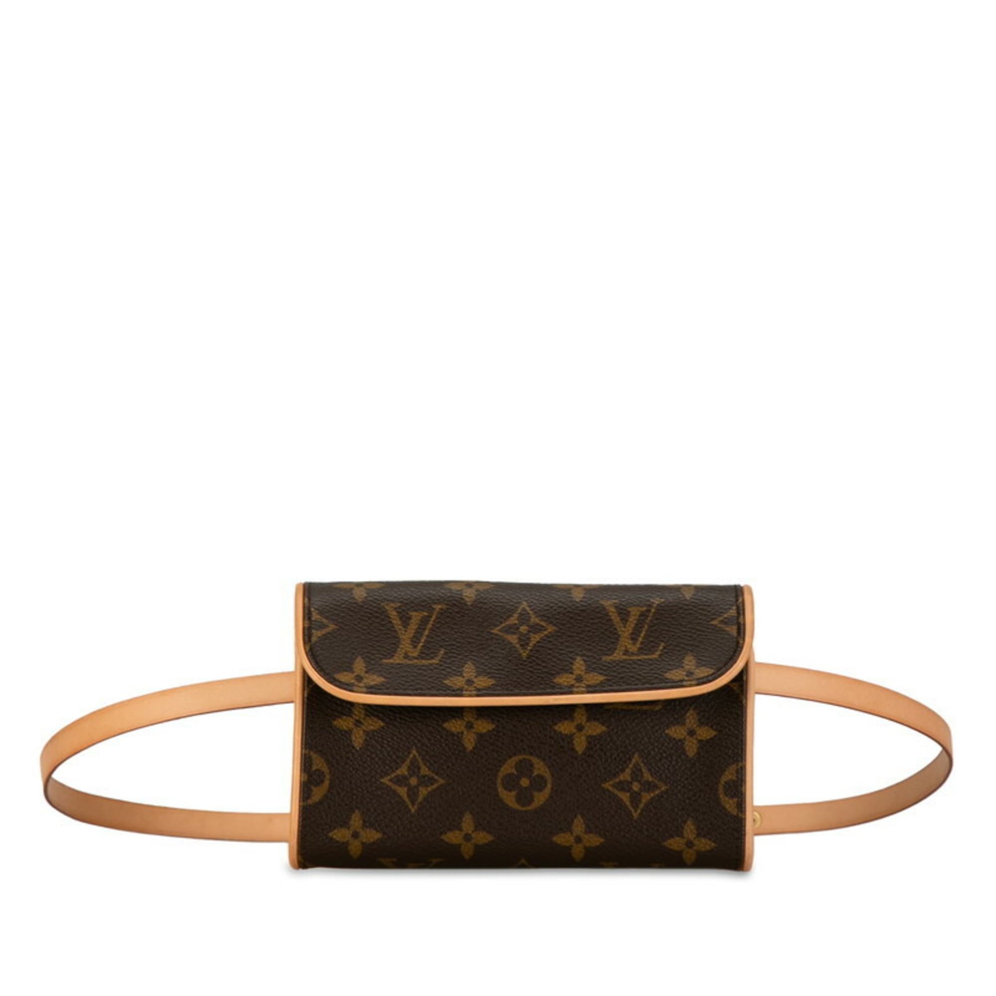 Louis Vuitton Monogram Pochette Florentine S Body Bag Waist M51855 Brown PVC Leather Women's LOUIS VUITTON