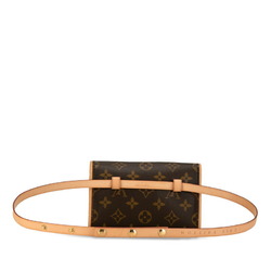 Louis Vuitton Monogram Pochette Florentine S Body Bag Waist M51855 Brown PVC Leather Women's LOUIS VUITTON