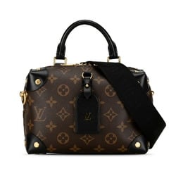 Louis Vuitton Monogram Petite Malle Souple Handbag Shoulder Bag M45571 Brown PVC Leather Women's LOUIS VUITTON