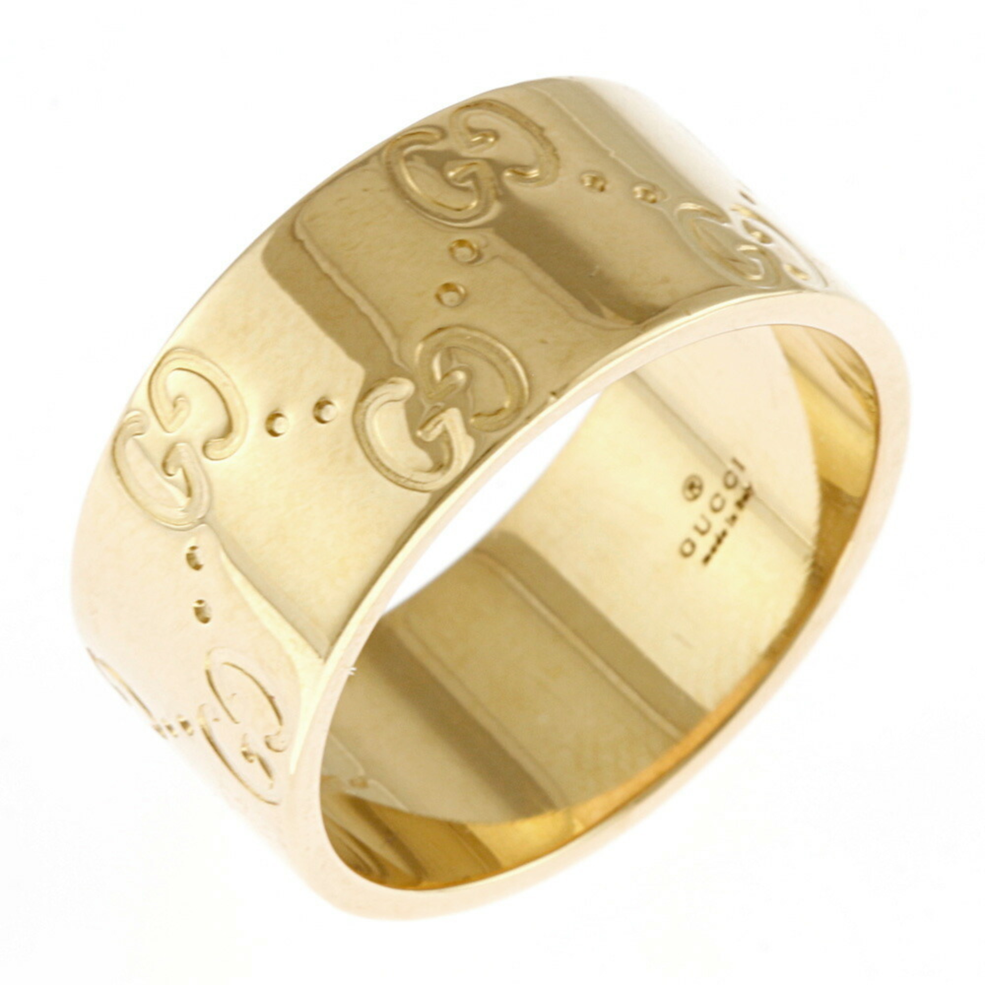 Gucci Icon Wide Ring, Gucci, size 14, 18k, unisex, GUCCI