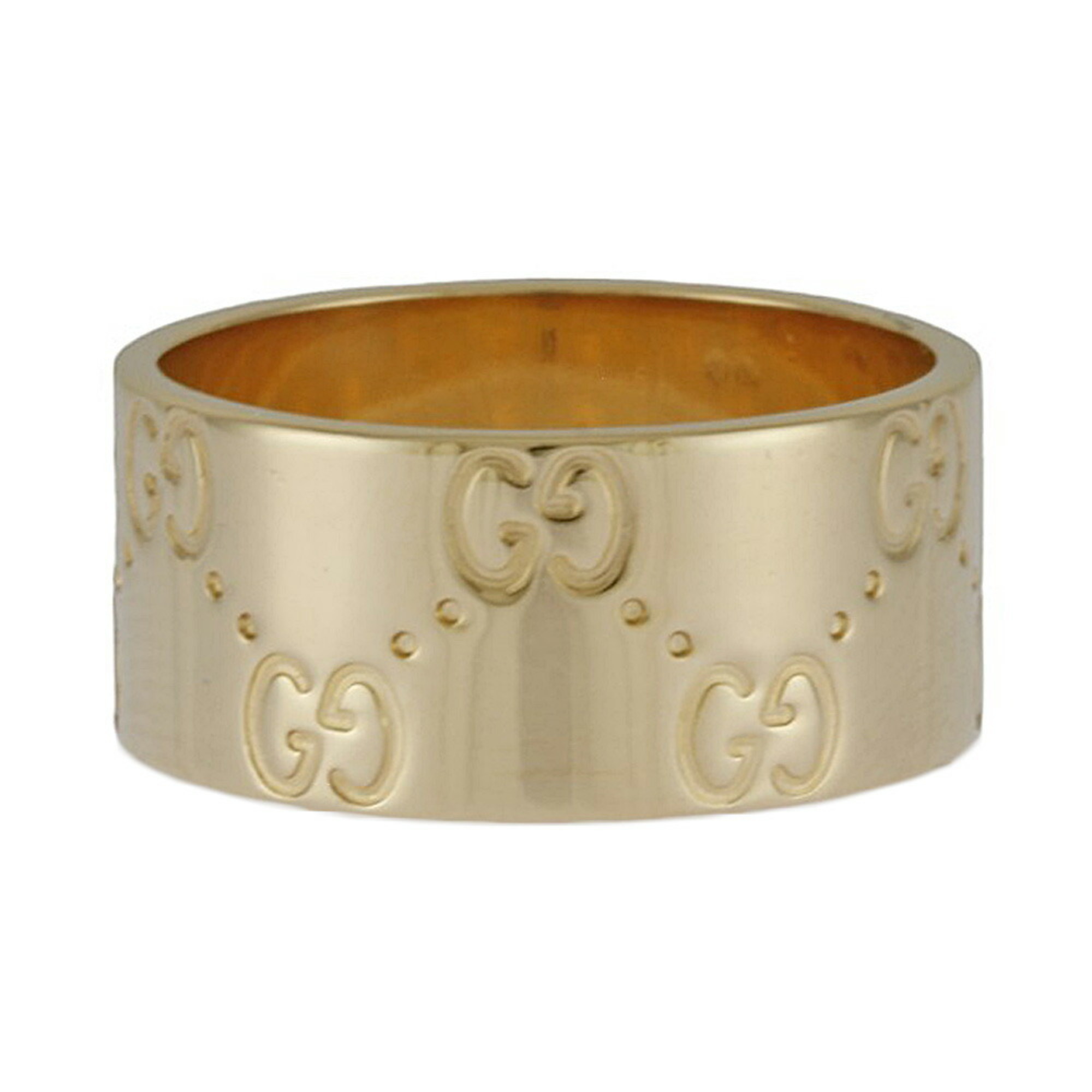 Gucci Icon Wide Ring, Gucci, size 14, 18k, unisex, GUCCI