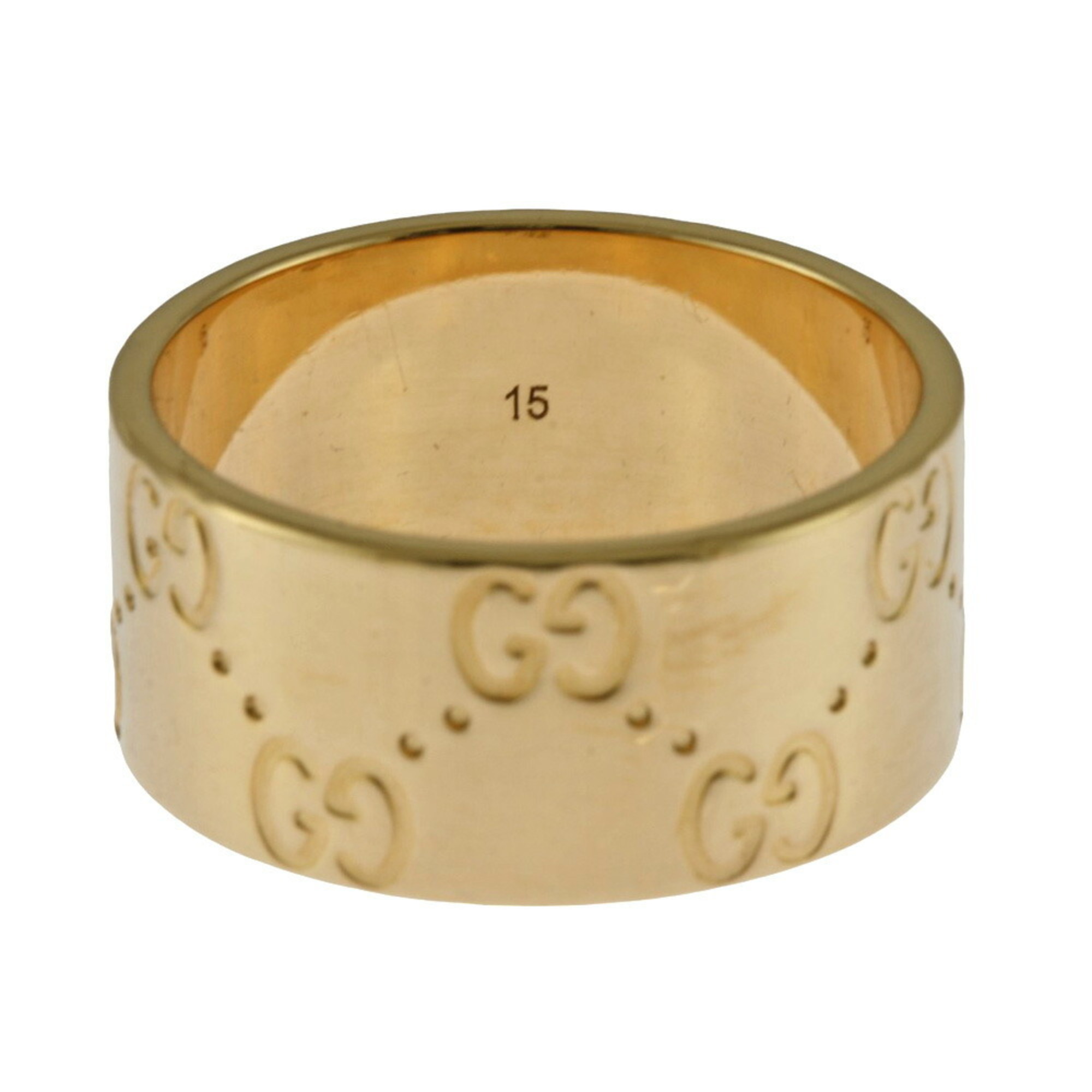 Gucci Icon Wide Ring, Gucci, size 14, 18k, unisex, GUCCI