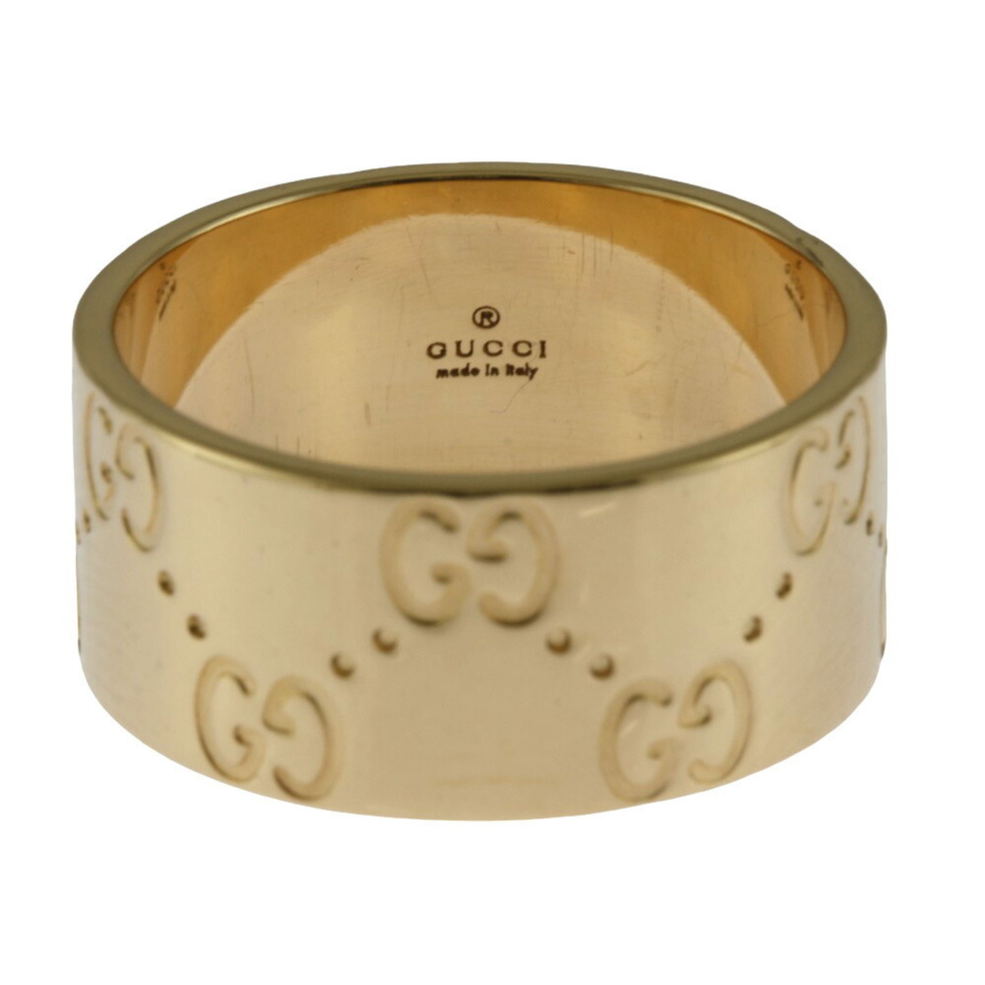 Gucci Icon Wide Ring, Gucci, size 14, 18k, unisex, GUCCI