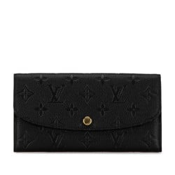 Louis Vuitton Monogram Empreinte Portefeuille Emily Long Wallet M62369 Noir Black Leather Women's LOUIS VUITTON