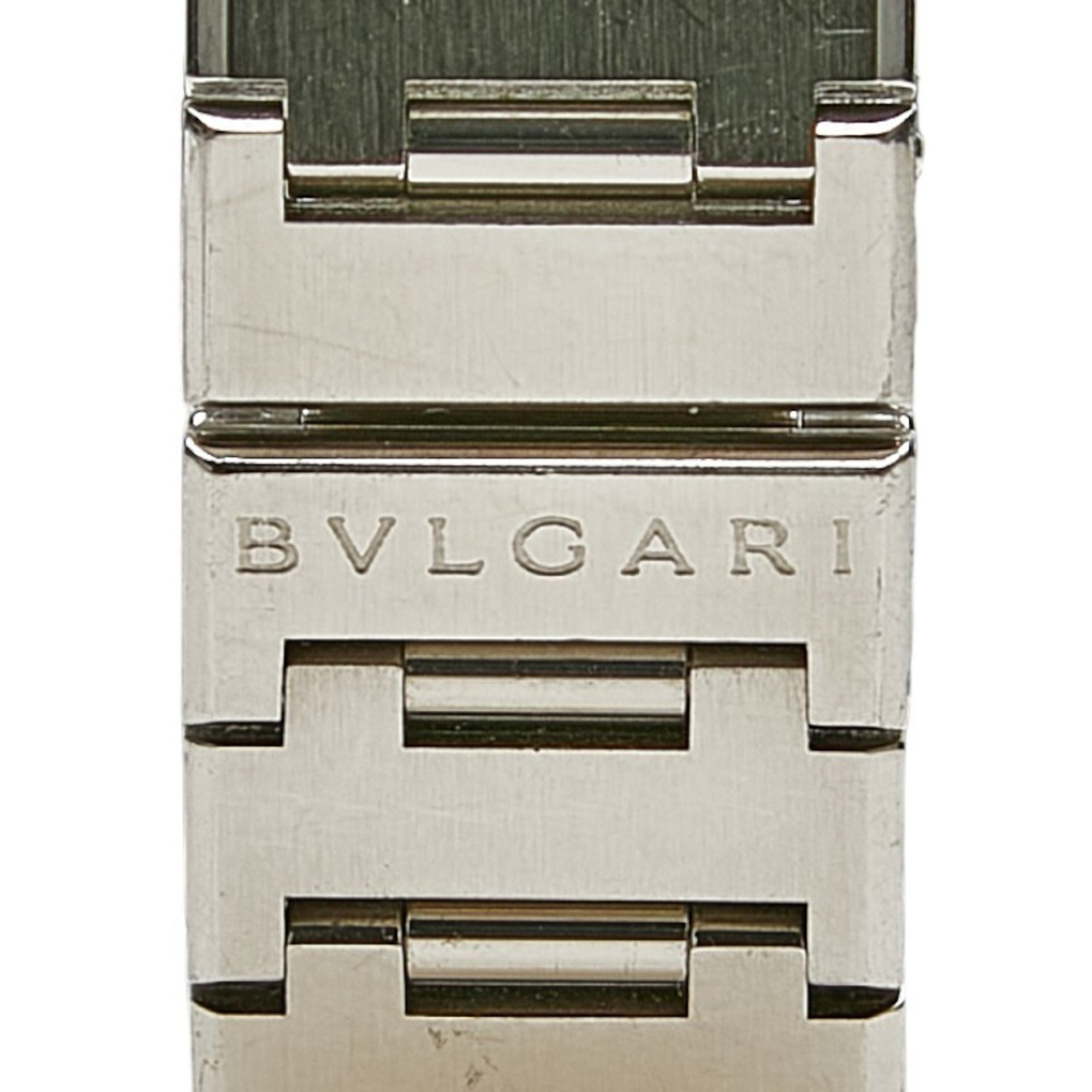 BVLGARI Watch BB30SS Quartz Black Dial Stainless Steel Women's