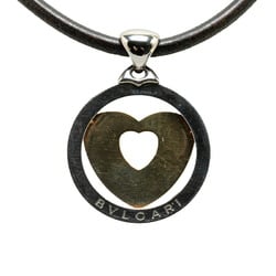 BVLGARI Tondo Heart Choker Necklace K18YG Yellow Gold Women's