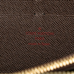 Louis Vuitton Damier Zippy Wallet Round Long N60015 Brown PVC Women's LOUIS VUITTON