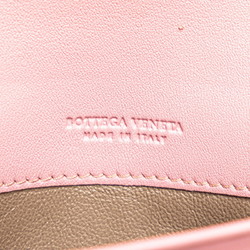 Bottega Veneta Intrecciato Long Wallet Pink Leather Women's BOTTEGAVENETA