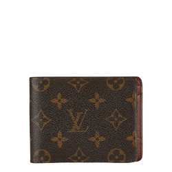 Louis Vuitton Monogram Portefeuille Multiple Bi-fold Wallet Compact M60895 Brown PVC Women's LOUIS VUITTON