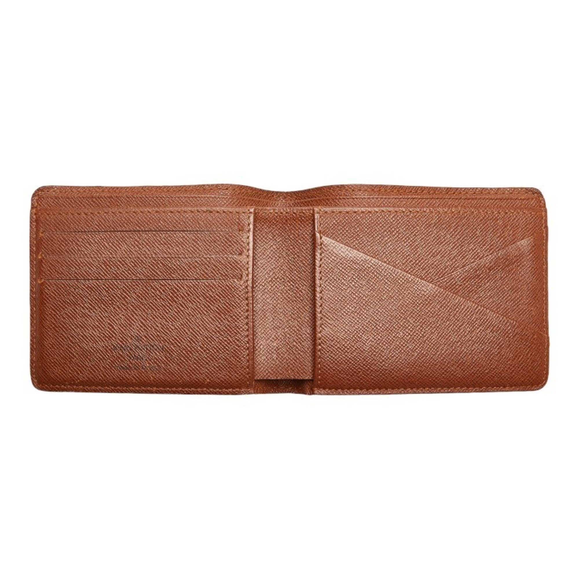 Louis Vuitton Monogram Portefeuille Multiple Bi-fold Wallet Compact M60895 Brown PVC Women's LOUIS VUITTON