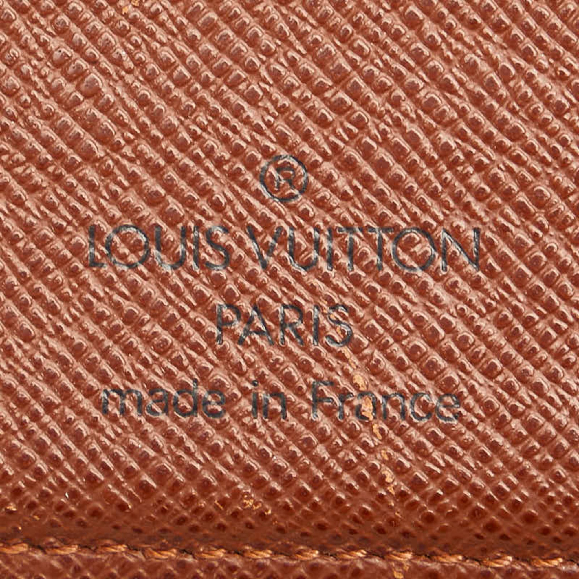 Louis Vuitton Monogram Portefeuille Multiple Bi-fold Wallet Compact M60895 Brown PVC Women's LOUIS VUITTON