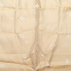 Louis Vuitton Monogram Twilly Scarf Muffler Beige Silk Women's LOUIS VUITTON