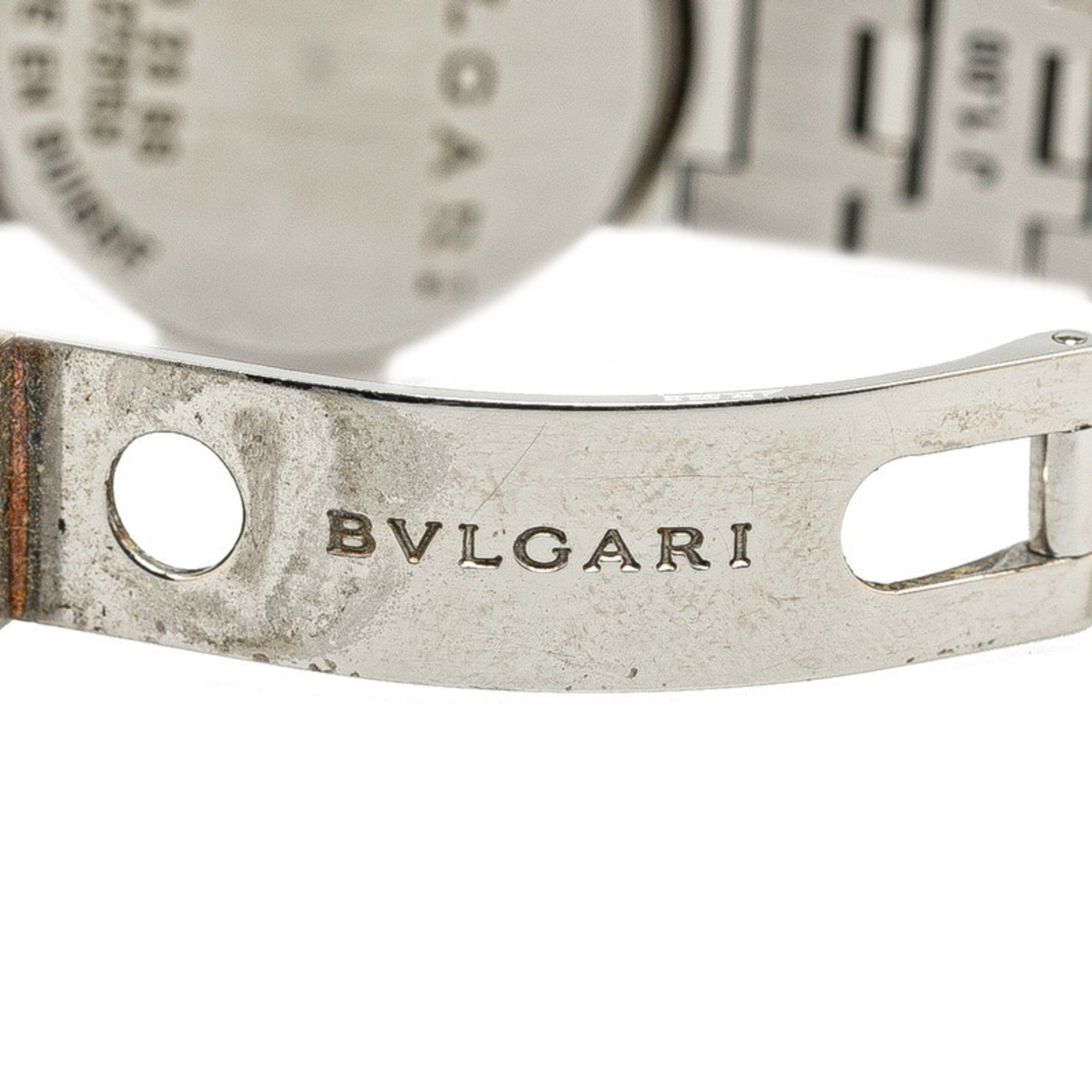 BVLGARI Watch BB23SS Quartz Black Dial Stainless Steel Women's