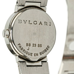 BVLGARI Watch BB23SS Quartz Black Dial Stainless Steel Women's