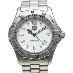 TAG Heuer Professional 200 Watch WK1111 Quartz White Dial Stainless Steel Men's HEUER