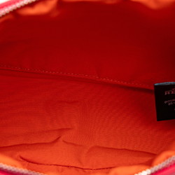 Hermes Bolide Pouch Hibiscus Pink Canvas Women's HERMES