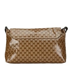 Gucci GG Crystal Shoulder Bag 272350 Beige PVC Leather Women's GUCCI